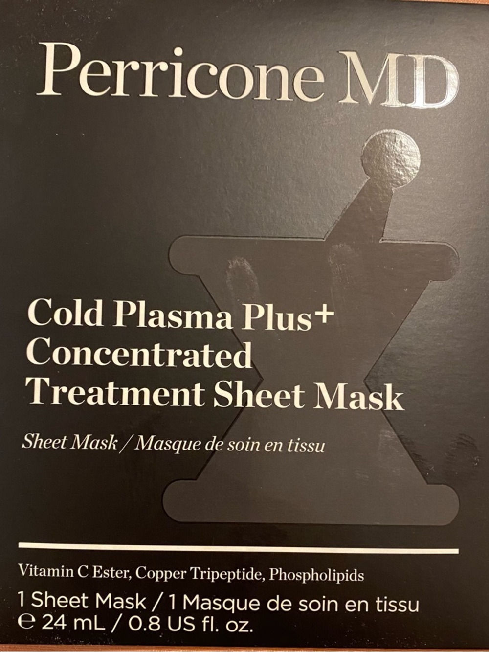 Perricone MD Cold Plasma Plus Concentrated Treatment Sheet Mask, new